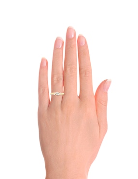 Solitario de oro 14 k Klamore Enya diamante