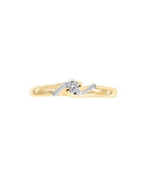Solitario de oro 14 k Klamore Enya diamante