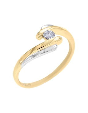 Solitario de oro 14 k Klamore Kenya diamante