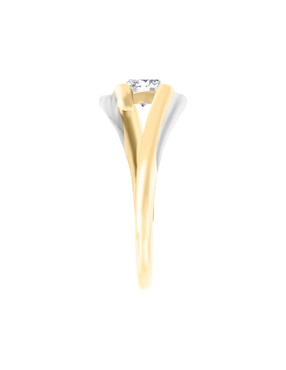 Solitario de oro 14 k Klamore Kenya diamante