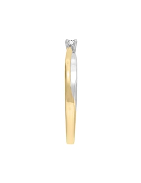 Solitario de oro amarillo 14 k Klamore GISELLE diamante