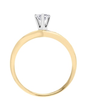 Solitario de oro 14 k Klamore Union diamante