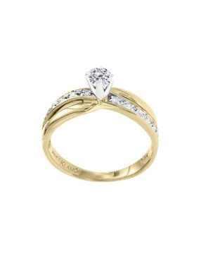 Solitario de oro 14 k Klamore Union diamante