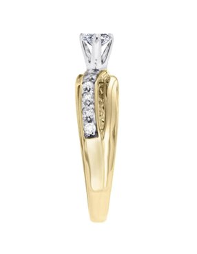 Solitario de oro 14 k Klamore Union diamante