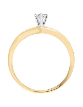 Solitario de oro 14 k Klamore Union diamante