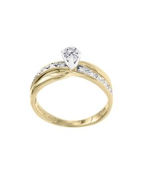 Solitario de oro 14 k Klamore Union diamante