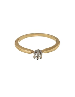 Solitario De Oro 14 K IDC Diamante