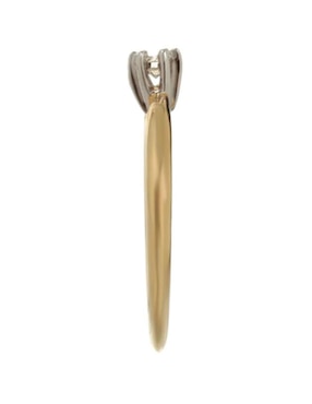 Solitario de oro 14 k Idc diamante
