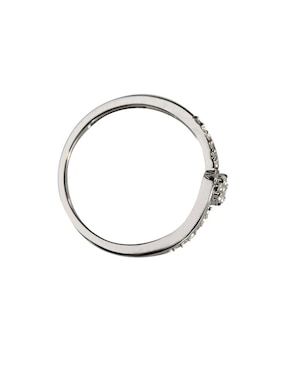 Solitario de oro blanco 14 k Jayda diamante