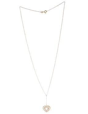 Dije de corazón Unoaerre de oro amarillo 14 K