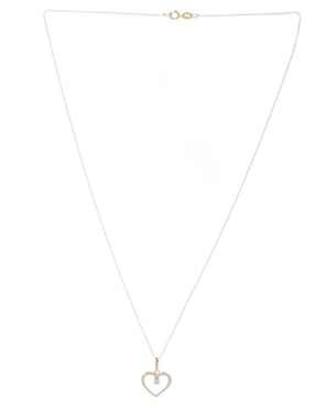 Dije de corazón Jayda de oro 14 K diamante