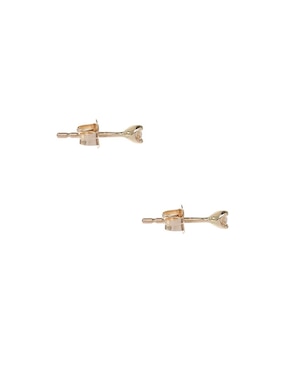 Broqueles Jayda de oro con acabado pavé diamante