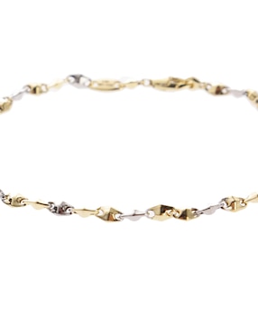 Brazalete Lusso de oro 14 K con acabado brillante