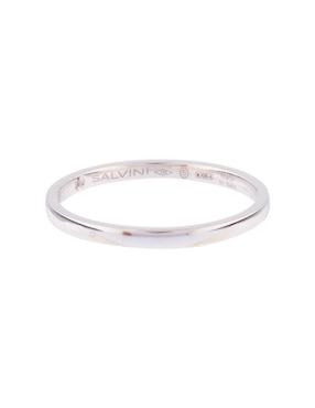 Argolla de oro blanco 18 k Salvini