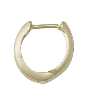 Aretes Sini de oro con acabado diamantado