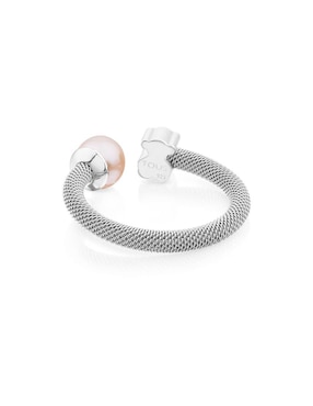 Anillo Tous Icon Mesh P 925 de plata perla lustre