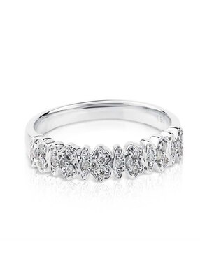 Anillo Tous Fancy 18 k de oro blanco diamante brillante