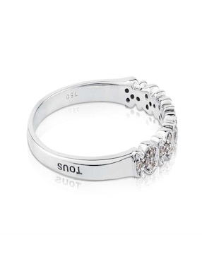 Anillo Tous Fancy 18 k de oro blanco diamante brillante