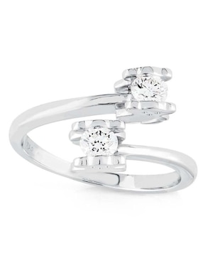 Anillo de flor Tous Sweet Diamonds 18 k de oro blanco diamante diamantado