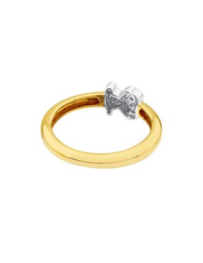 Anillo de moño Tous Gen 18 k de oro diamante brillante