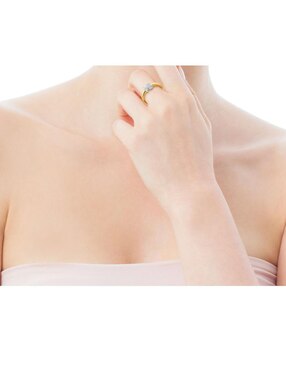 Anillo de moño Tous Gen 18 k de oro diamante brillante