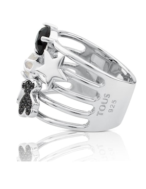 Anillo de oso Tous Join P 925 de plata cuarzo brillante