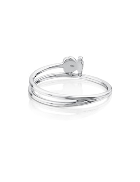 Anillo de oso Tous Sweet Dolls 18 k de oro blanco diamante brillante