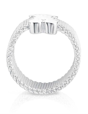 Anillo de oso Tous Icon Mesh P 925 de plata brillante