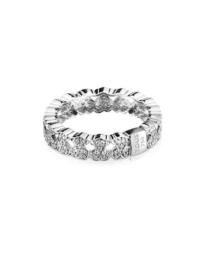 Anillo Tous Puppies 18 k de oro blanco diamante brillante