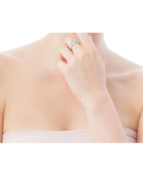 Anillo Tous Straight P 925 de plata brillante