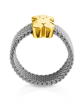 Anillo de oso Tous Icon Mesh brillante
