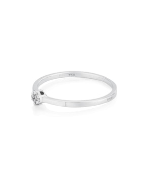 Anillo de flor Tous Les Classiques 18 k de oro blanco diamante brillante