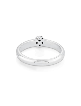 Anillo de flor Tous Les Classiques 18 k de oro blanco diamante pavé