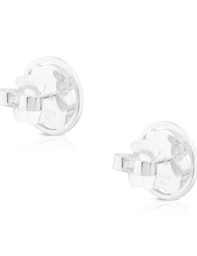 Broqueles Tous de plata P 925 con acabado lustre cuarzo