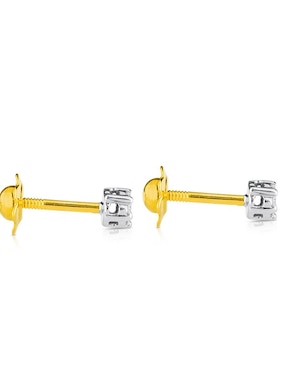 Broqueles Tous de oro blanco con acabado brillante diamante