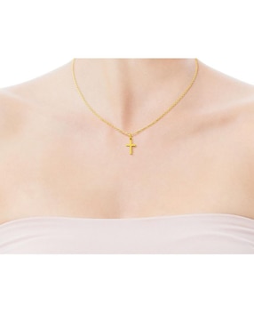 Collar de cruz Tous de plata 18 K