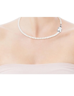 Collar De Plata P925 Tous Sweet Dolls Perla