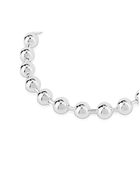 Brazalete Tous de plata p 925 con acabado liso