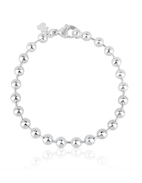 Brazalete Tous de plata p 925 con acabado liso