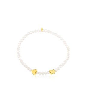 Brazalete Tous 18 K Sweet Dolls con acabado brillante