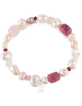 Brazalete Tous P 925 Pearls con acabado liso