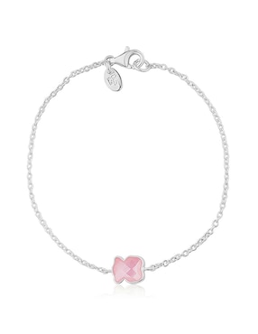 Brazalete Tous de plata P 925 con acabado liso