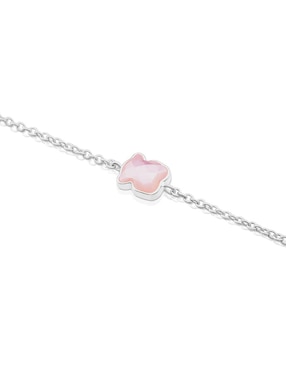 Brazalete Tous de plata P 925 con acabado liso