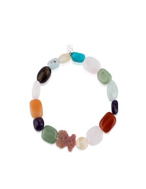 Pulsera Tous de plata con acabado liso
