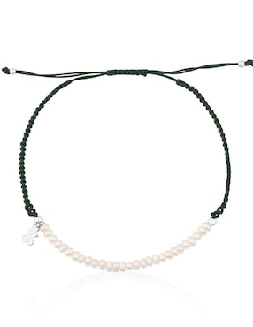 Brazalete Tous de plata P 925 con acabado liso