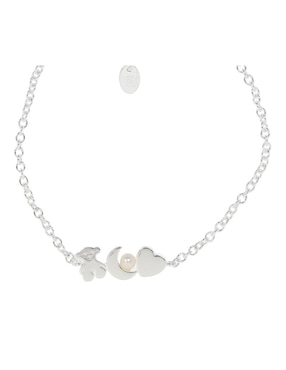 Brazalete Tous de plata P 925 Nocturne con acabado liso