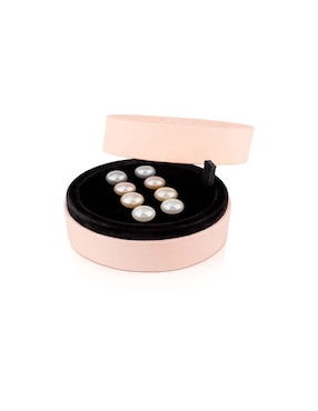 Broqueles Tous de plata P 925 con acabado lustre perla