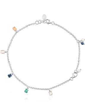 Pulsera Tous de plata P 925 Mini Color con acabado lustre