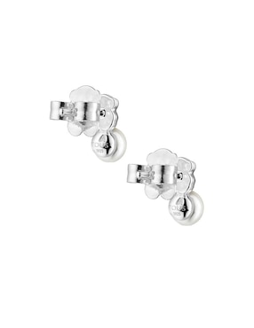 Broqueles Tous de plata P 925 con acabado lustre cuarzo
