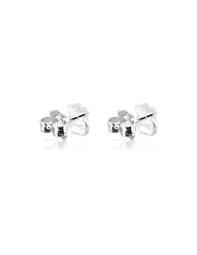 Broqueles Tous de plata P 925 con acabado pavé amazonita